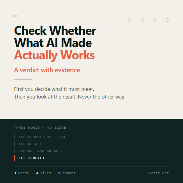 Check Whether What AI Made Actually Works